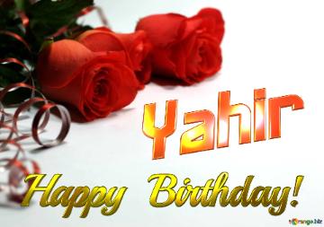 Yahir   Birthday   Wishes Background
