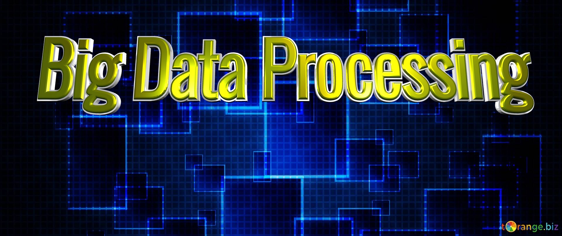 Illustration Big Data Processing Digital Thread  background №0