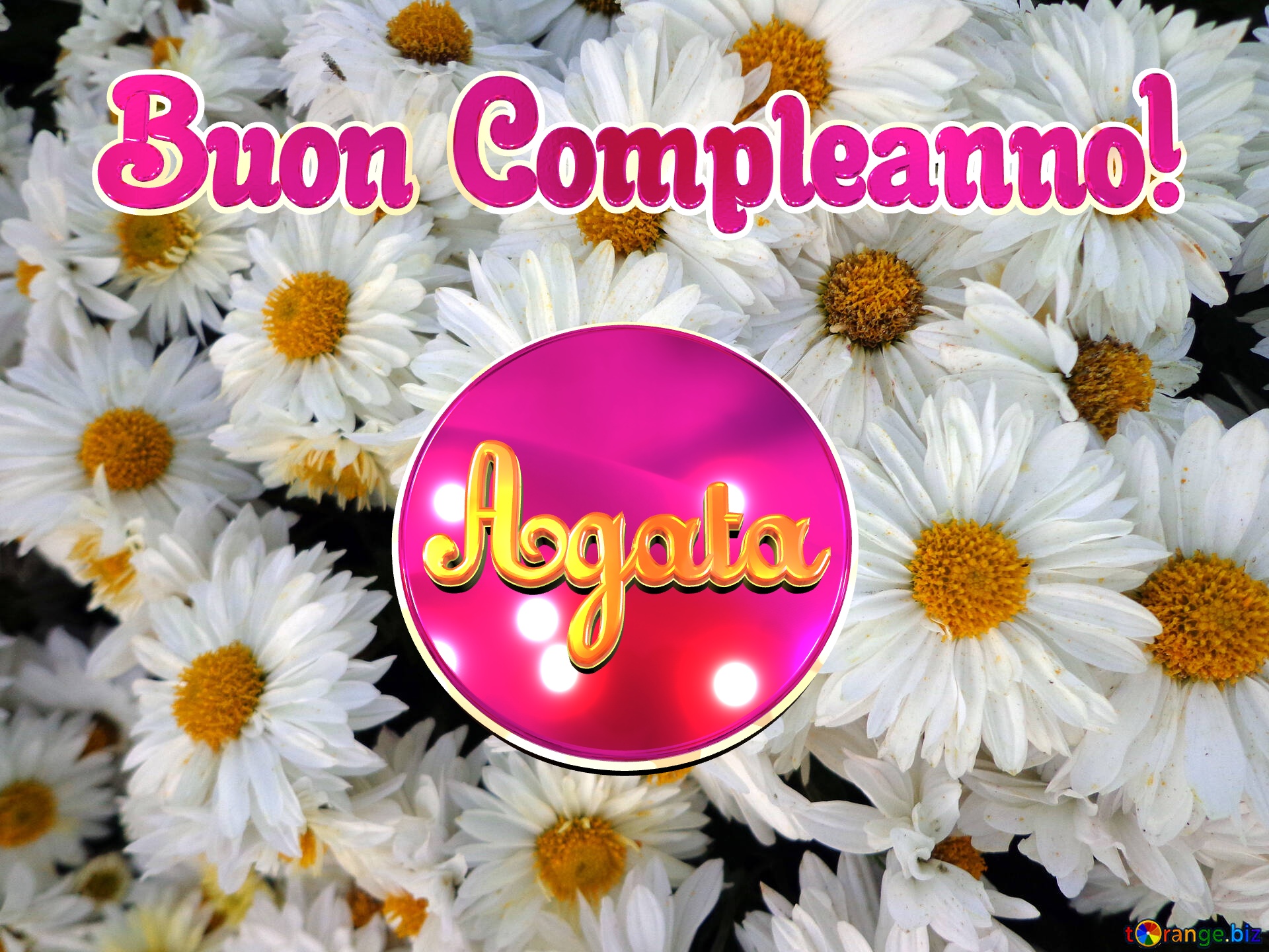 Agata Buon Compleanno! Background flowers №14165