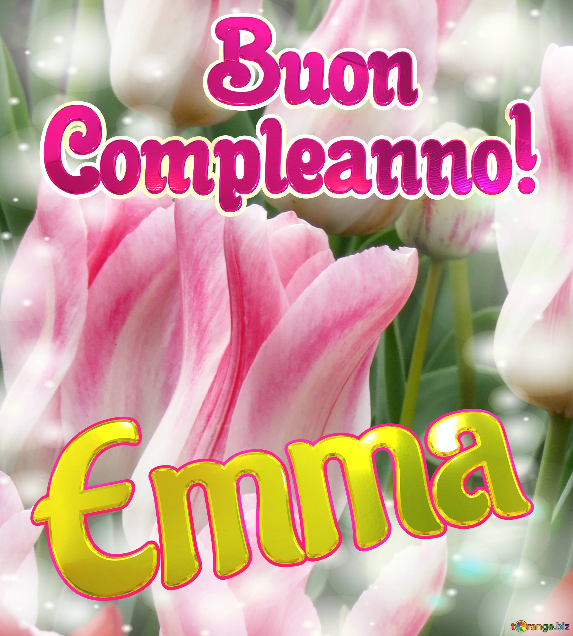       Buon  Compleanno! Emma  La bellezza dei tulipani è un richiamo alla semplicità della vita, goditela al massimo. №0