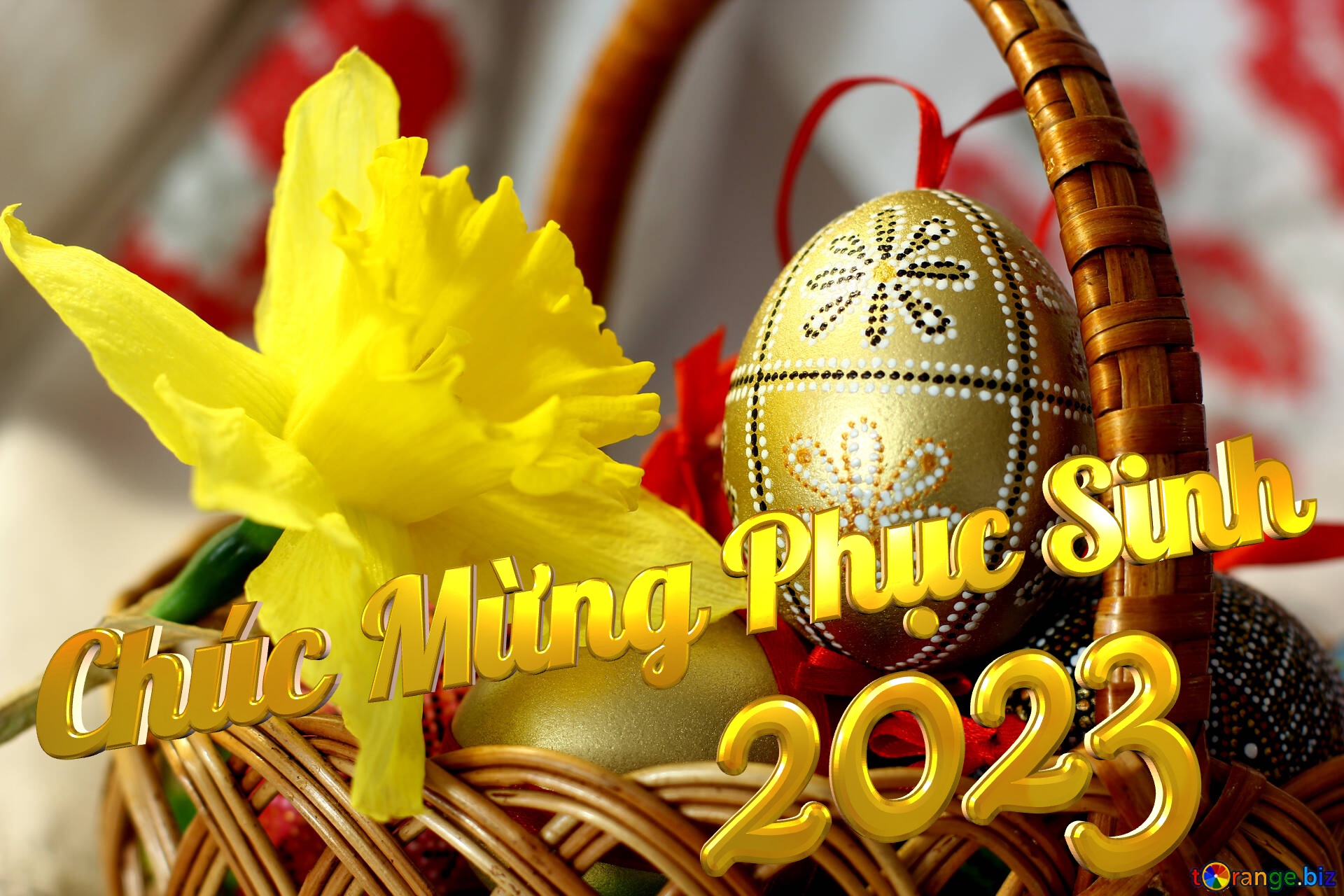 Chúc Mừng Phục Sinh 2023  Easter background №29693
