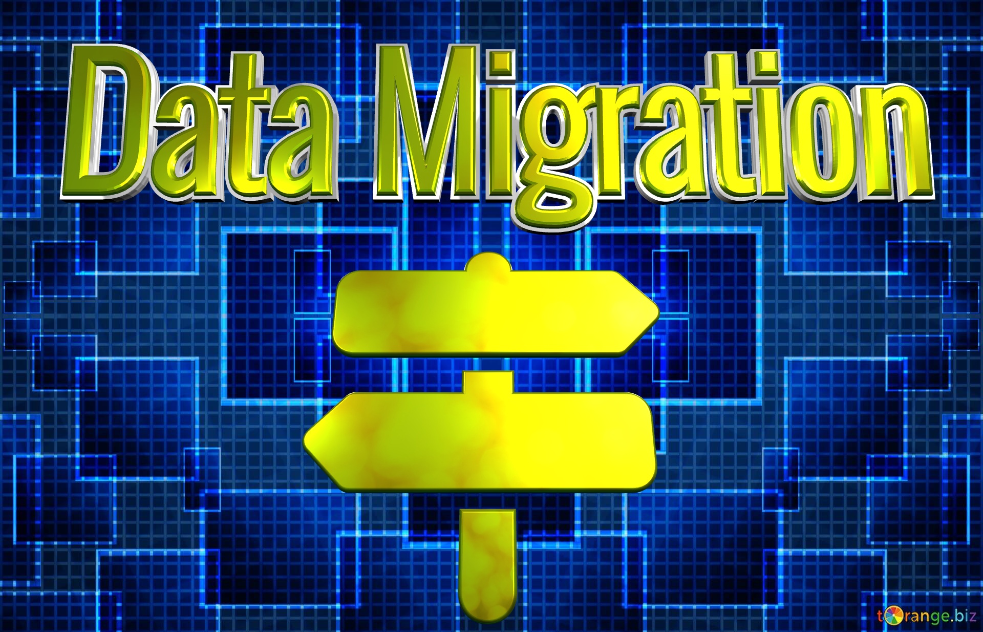 Illustration Data Migration Elastic Cloud Computing  background №0