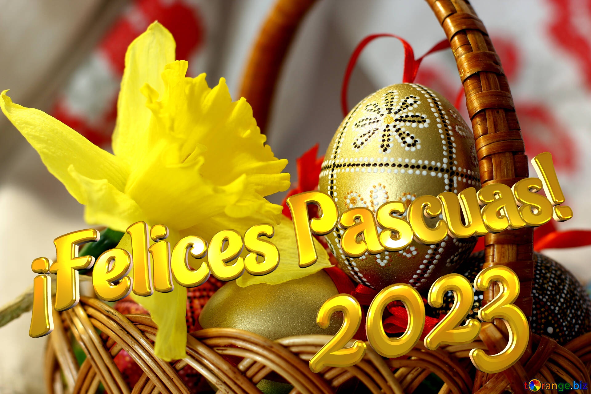 ¡Felices Pascuas! 2023  Easter background №29693