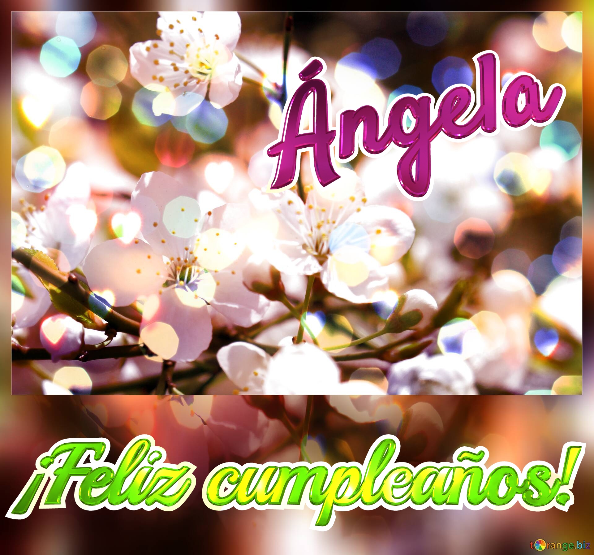 ¡Feliz cumpleaños! Ángela  Jardín de Ensueño №0