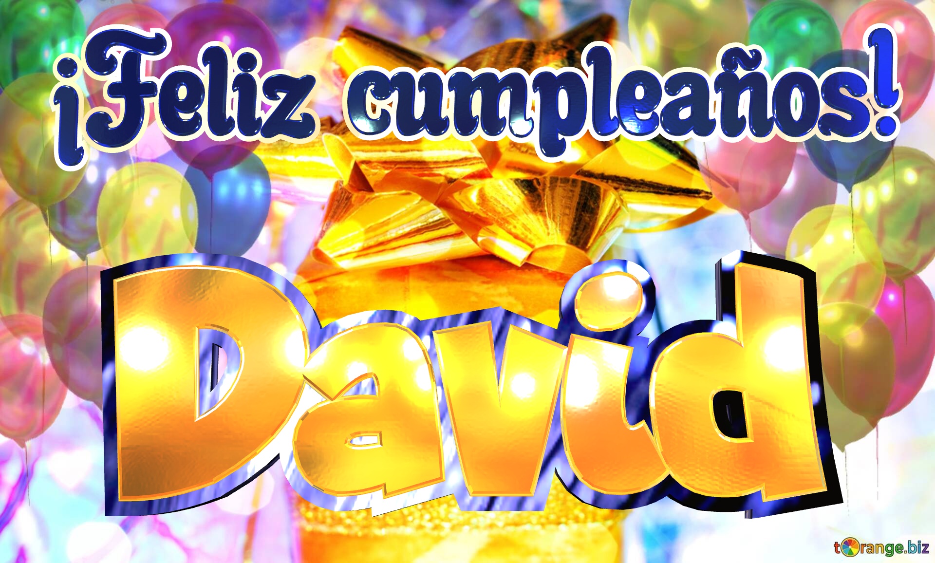 David ¡Feliz cumpleaños! Fondo para felicitaciones por tu cumpleaños. №0