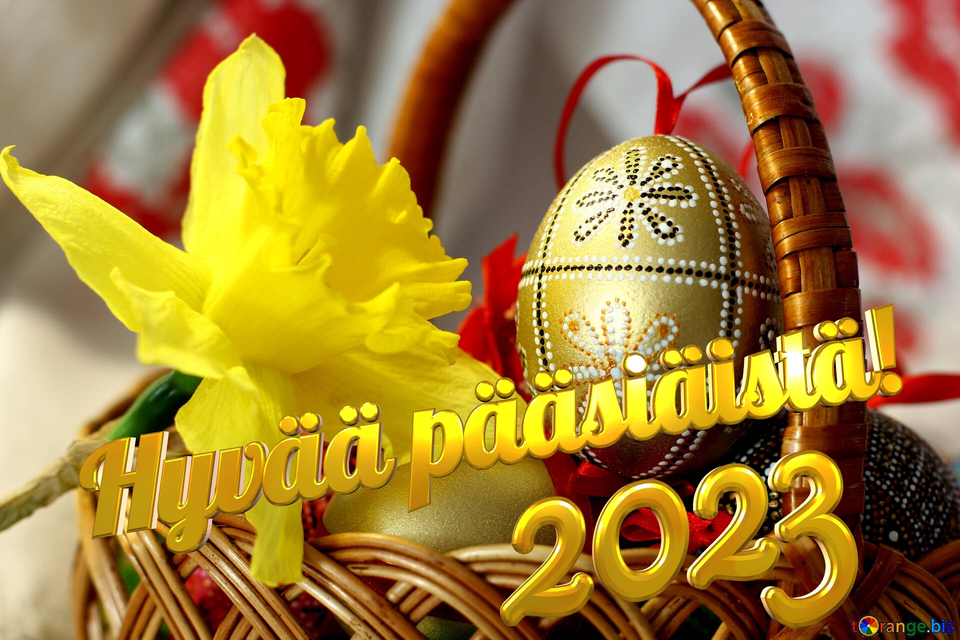 Hyvää pääsiäistä! 2023  Easter background №29693