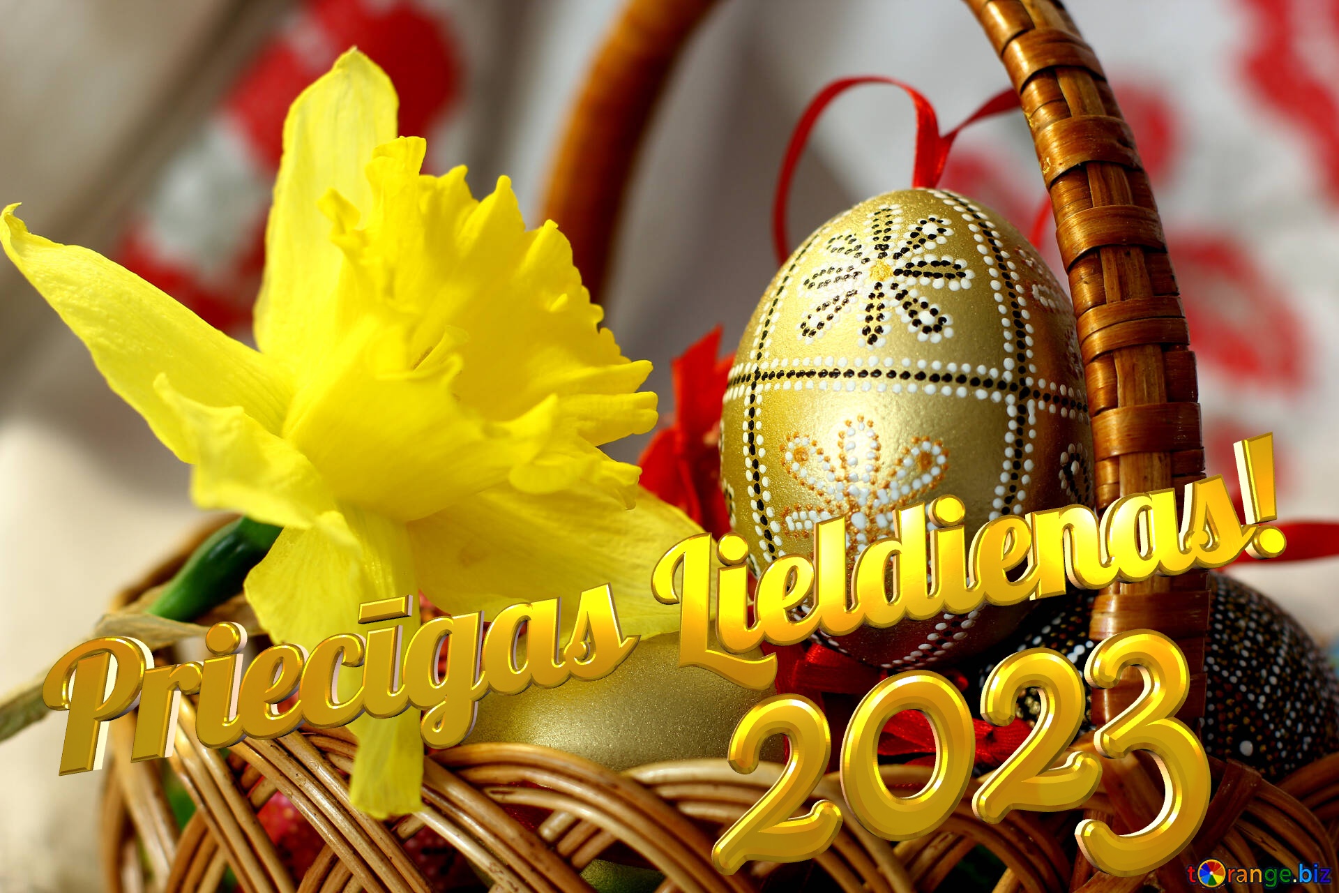 Priecīgas Lieldienas! 2023  Easter background №29693