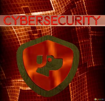 Cybersecurity    Red  technology background