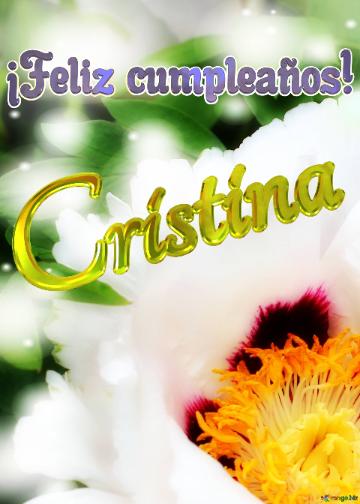 ¡feliz Cumpleaños! Cristina  El Jardín De Los Sueños: Flores Que Nos Invitan A Soñar