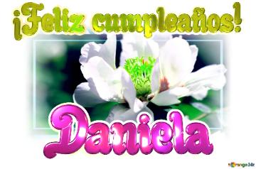 ¡Feliz cumpleaños! Daniela 