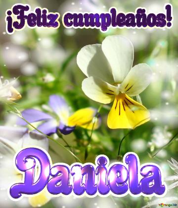¡Feliz cumpleaños! Daniela 