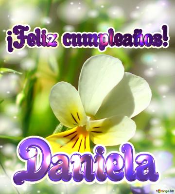 ¡Feliz cumpleaños! Daniela 