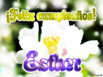 ¡Feliz cumpleaños! Esther 