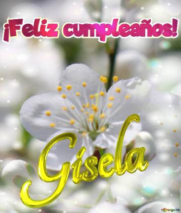 ¡Feliz cumpleaños! Gisela 