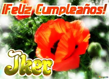 ¡feliz Cumpleaños! Iker  Jardín De La Felicidad