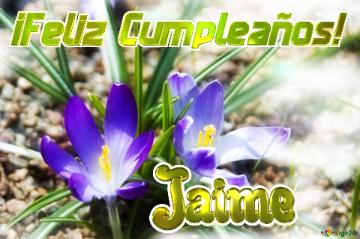 ¡Feliz Cumpleaños! Jaime 