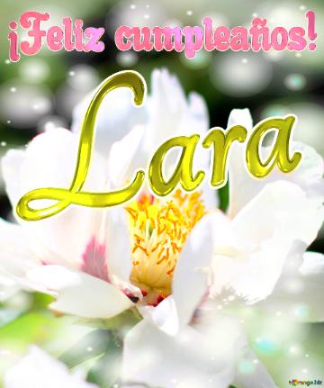 ¡Feliz cumpleaños! Lara 