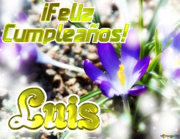      ¡Feliz  Cumpleaños! Luis  Paisaje de Flores