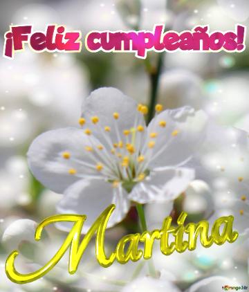 ¡Feliz cumpleaños! Martina 
