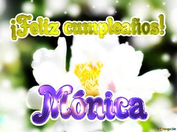 ¡Feliz cumpleaños! Mónica 