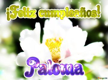 ¡Feliz cumpleaños! Paloma 