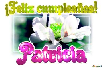 ¡Feliz cumpleaños! Patricia  El encanto de la naturaleza: flores que nos hablan