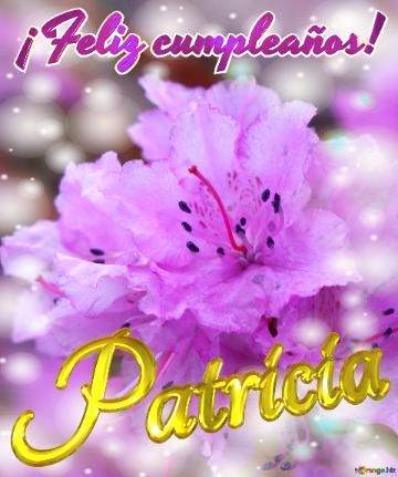 ¡Feliz cumpleaños! Patricia 