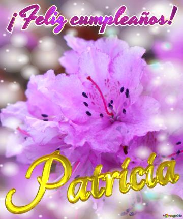 ¡feliz Cumpleaños! Patricia Emoción Floral