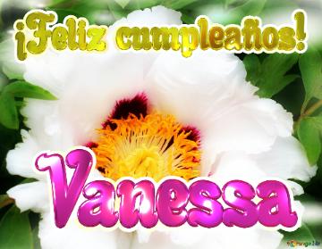 ¡Feliz cumpleaños! Vanessa 