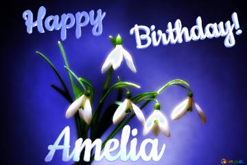 Happy               Birthday! Amelia  Flowers