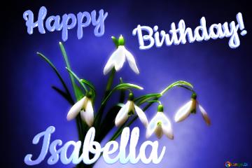 Happy               Birthday! Isabella 