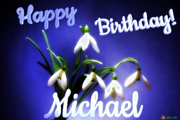 Happy               Birthday! Michael  Flowers
