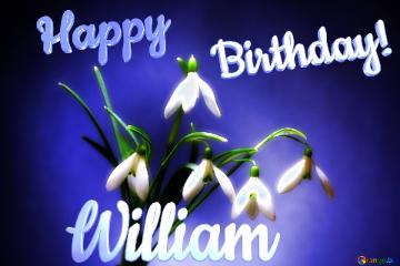 Happy               Birthday! William  Flowers