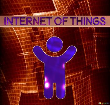 Internet Of Things     Red  Technology Background