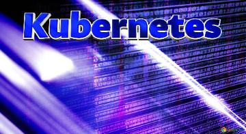 Kubernetes header banner Digital blue  background