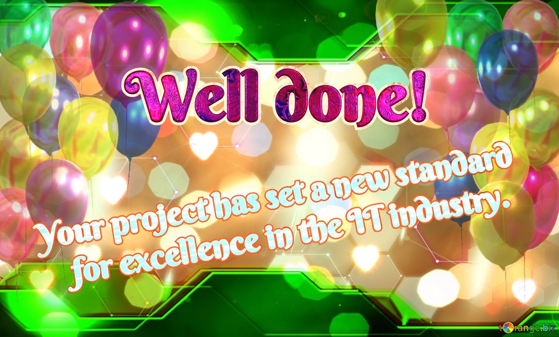 Your project Well done! Happy  business background №0