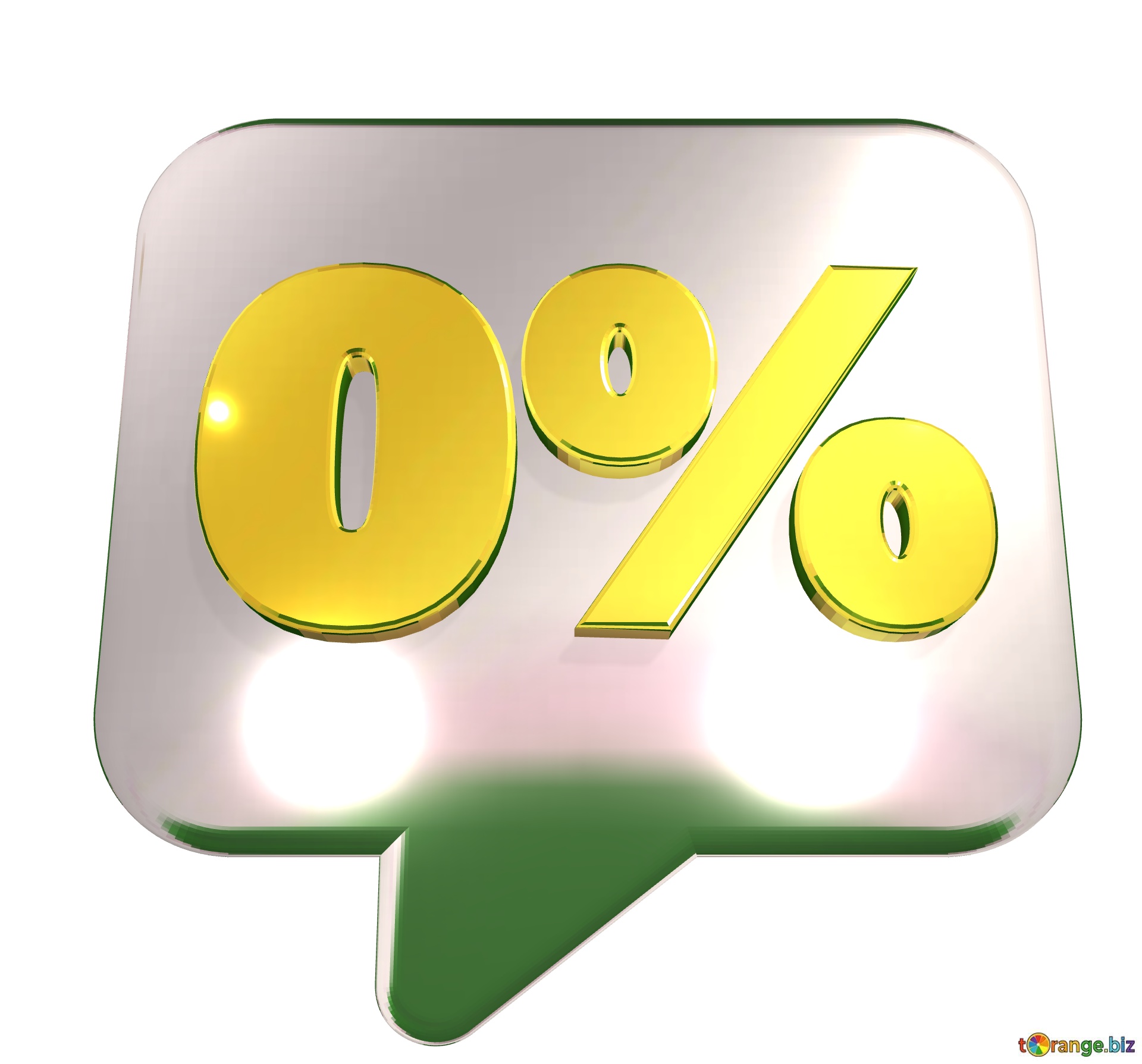 0% percent Green button  transparent png №0