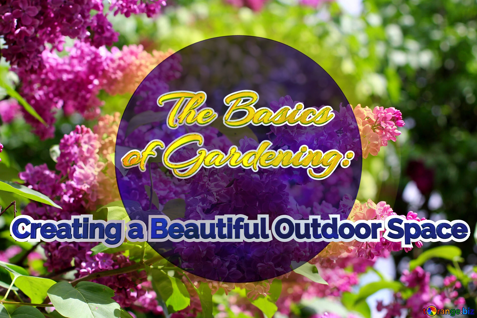    The Basics  of Gardening:   Creating a Beautiful Outdoor Space  Bright picture with lilac flowers №37487