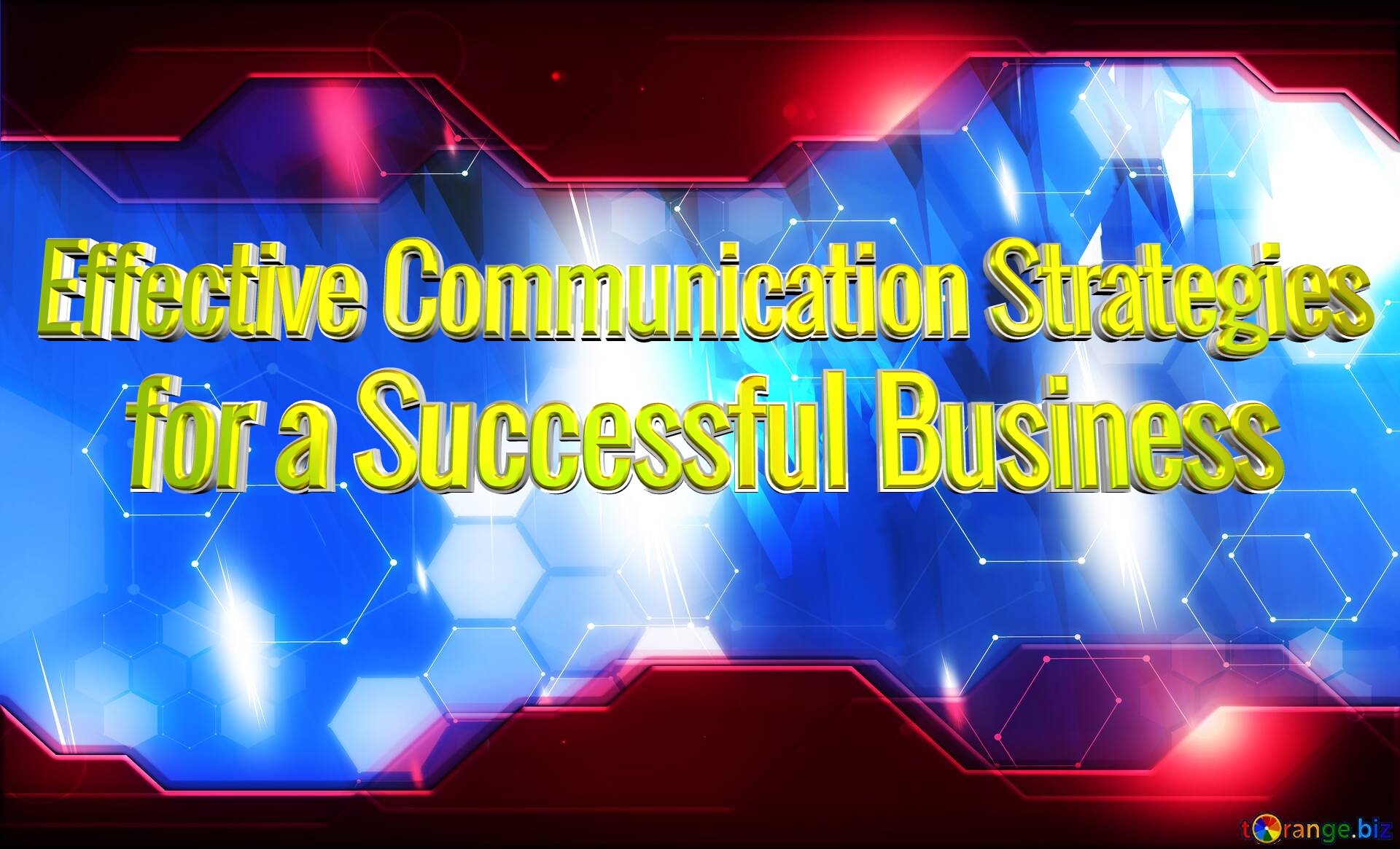 Effective Communication Strategies   for a Successful Business  Blue futuristic shape. Computer generated abstract background. Hi-tech Concept Red Technology №0