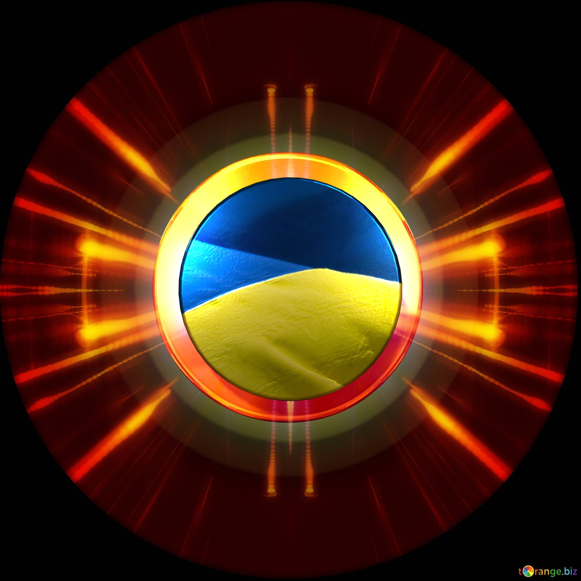 Ukrainian 3d background to hole №0