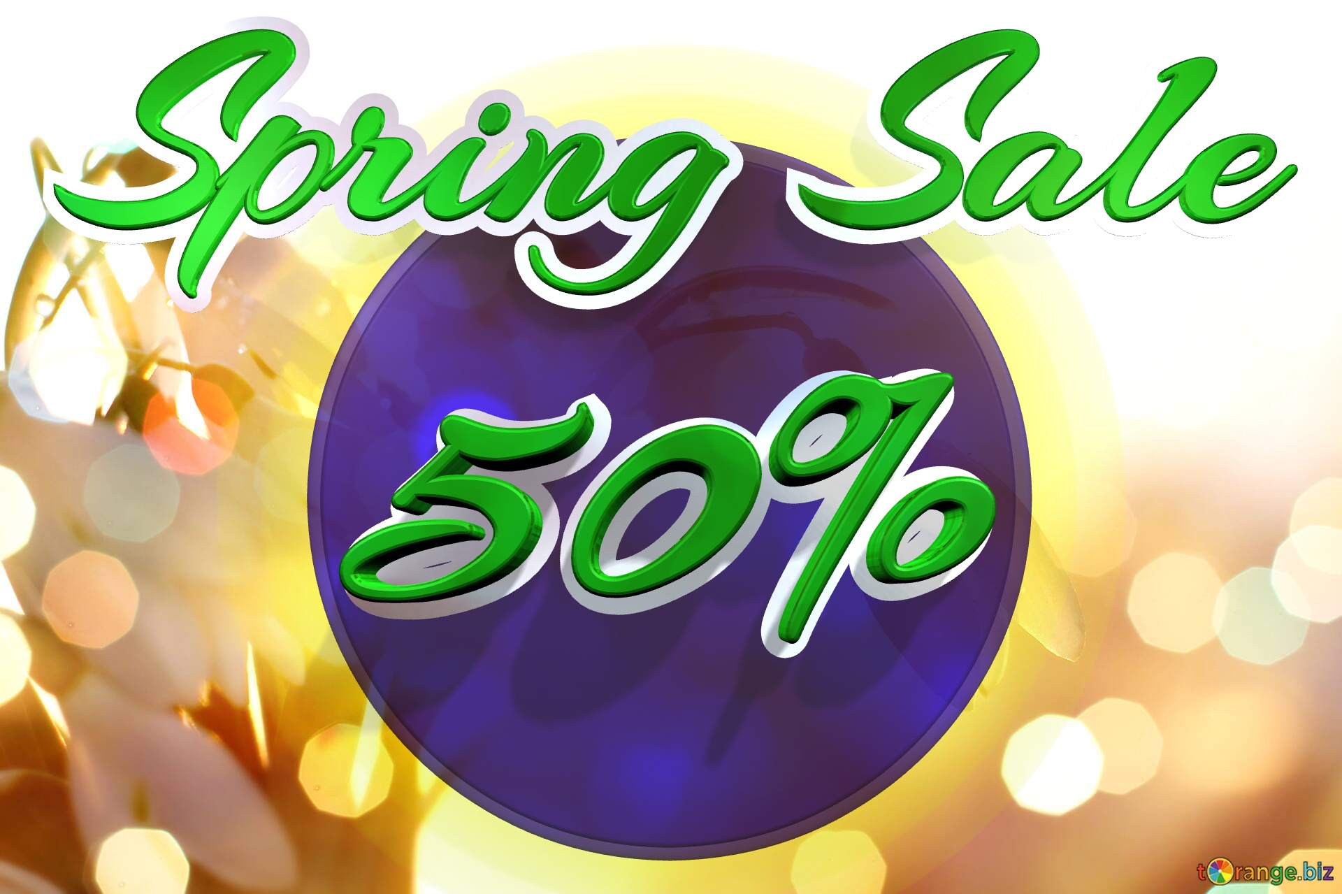 Spring Sale -50% Spring background №0
