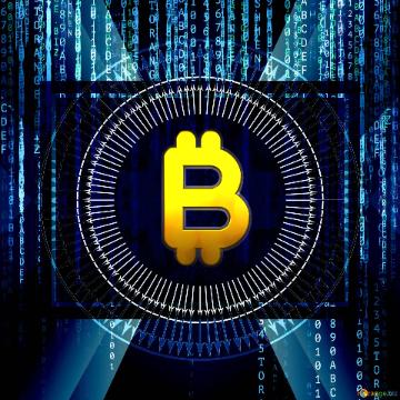 Gold Bitcoin Digital Style background