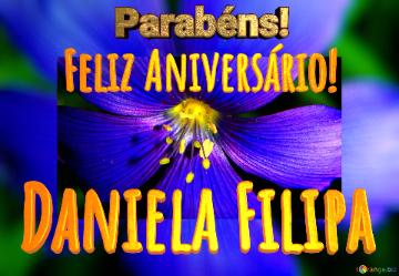 Feliz Aniversário! Parabéns! Daniela Filipa  Flores Da Alvorada