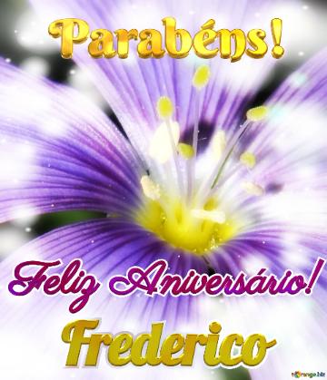 Feliz Aniversário! Parabéns! Frederico  Oásis Floral