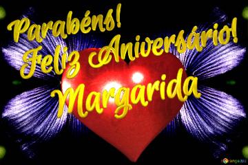 Feliz Aniversário!  Parabéns! Margarida  Jardim Dos Desejos