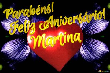 Feliz Aniversário!  Parabéns! Martina  Jardim Dos Desejos