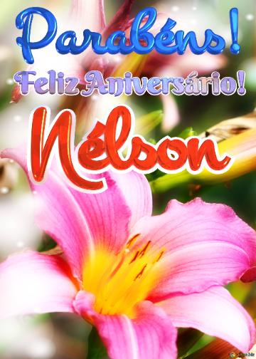 Feliz Aniversário! Parabéns! Nélson  Flores Da Gratidão