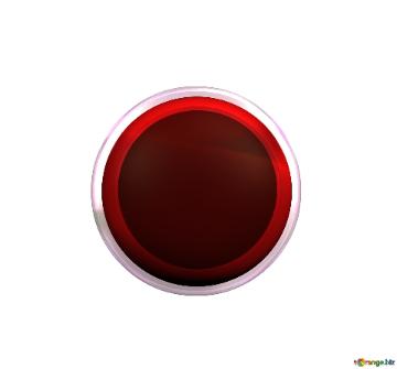 Red metal button