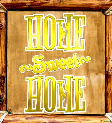 Home sweet home wooden board