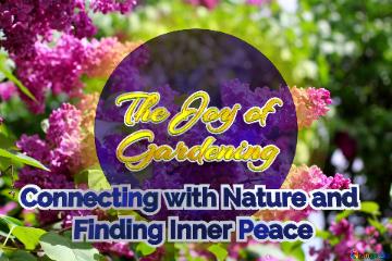 The Joy Of  Gardening   Connecting With Nature And           Finding Inner Peace  Bright Picture...